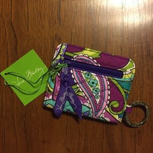 NWT Vera Bradley wallet/ID case with key ring