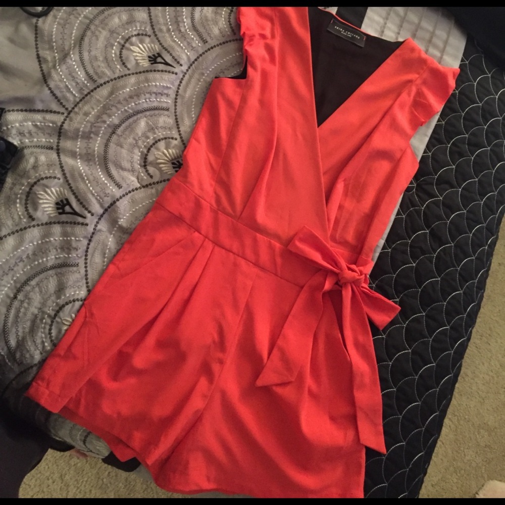 Akira Chicago Coral Romper