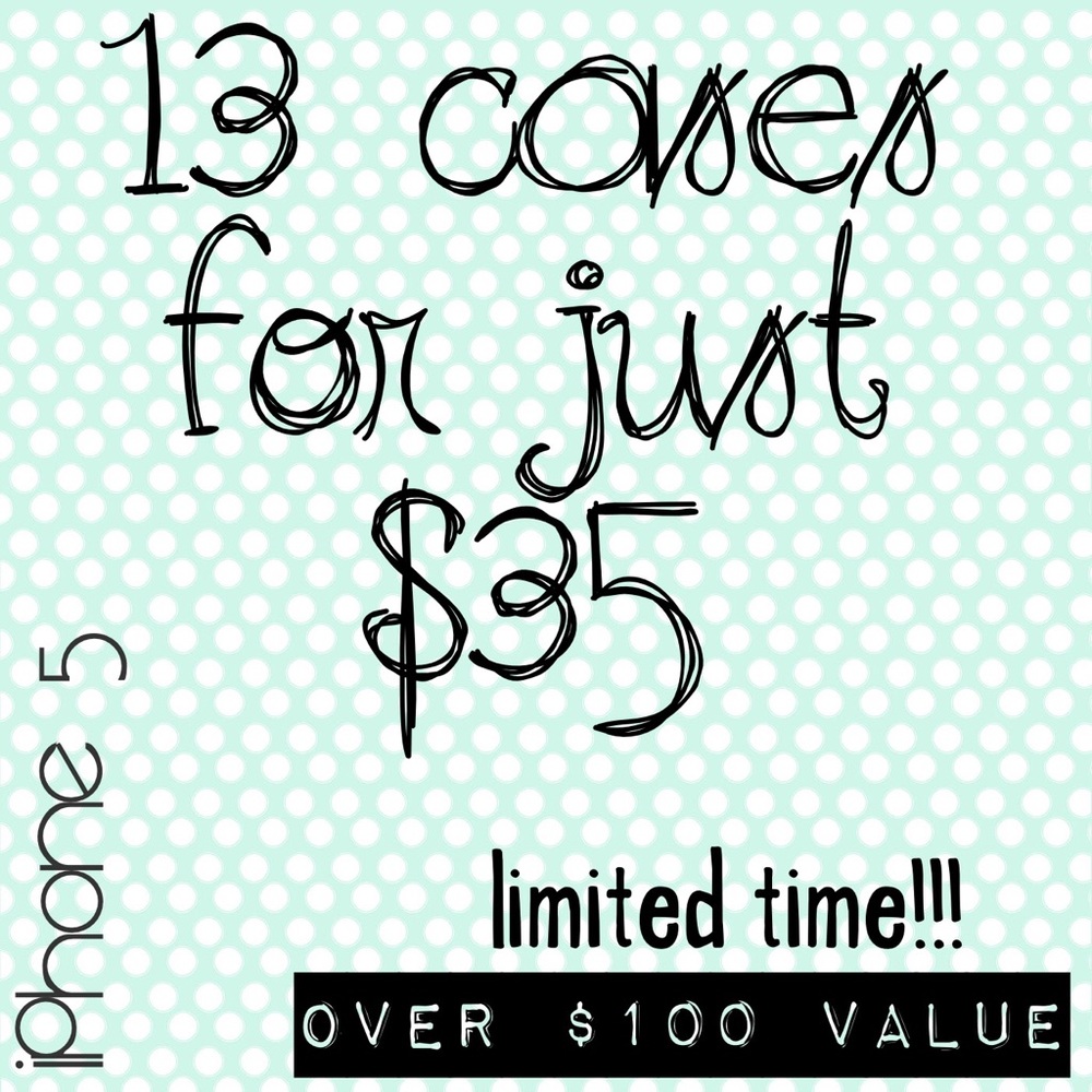 13 iPhone 5/5s cases💓