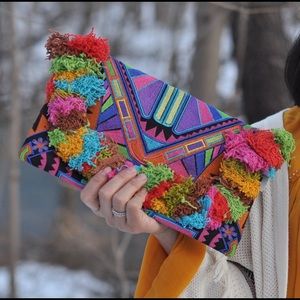 Vibrant colors clutch