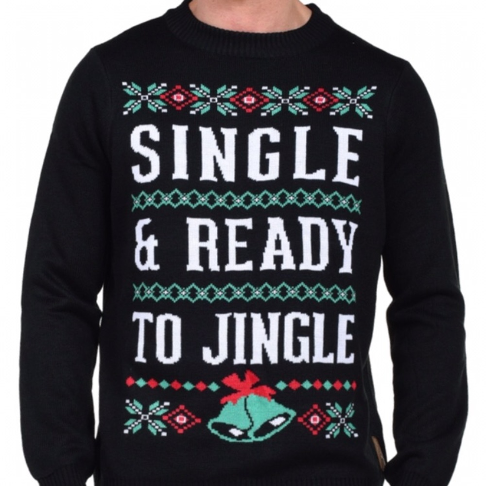 Tipsy Elves 'Single and Ready to Mingle' Sweater