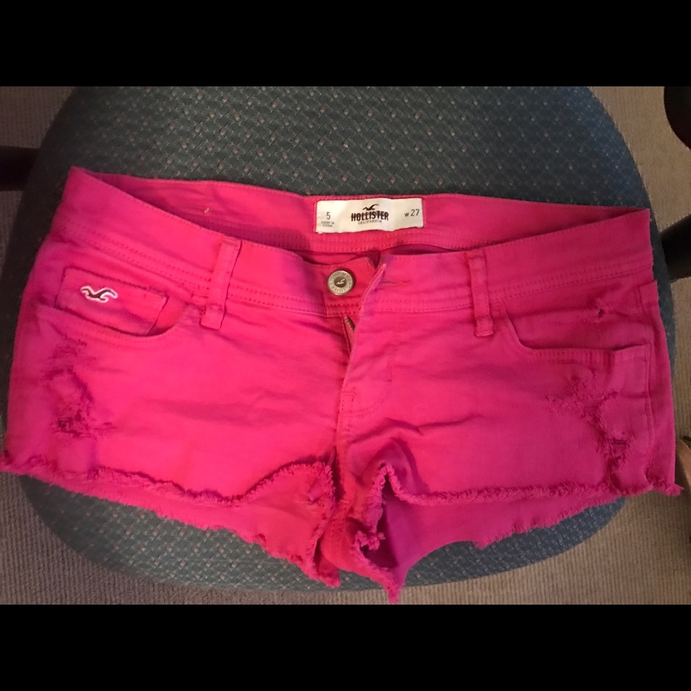 Pink hollister shorts