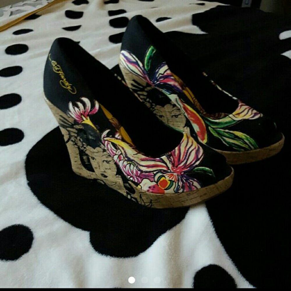 Ed hardy wedges