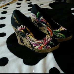 Ed hardy wedges