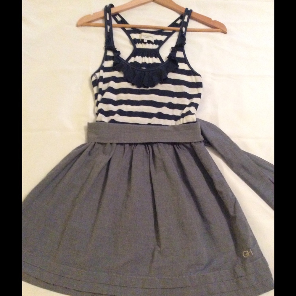 Gilly Hicks tank top & chambray dress.