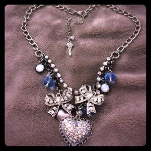 Betsey Johnson blue necklace