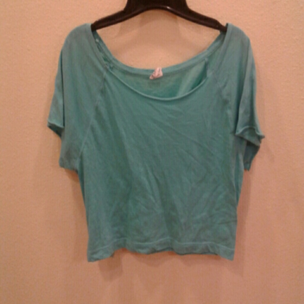 Blue Limited Edition Pink Crop Top