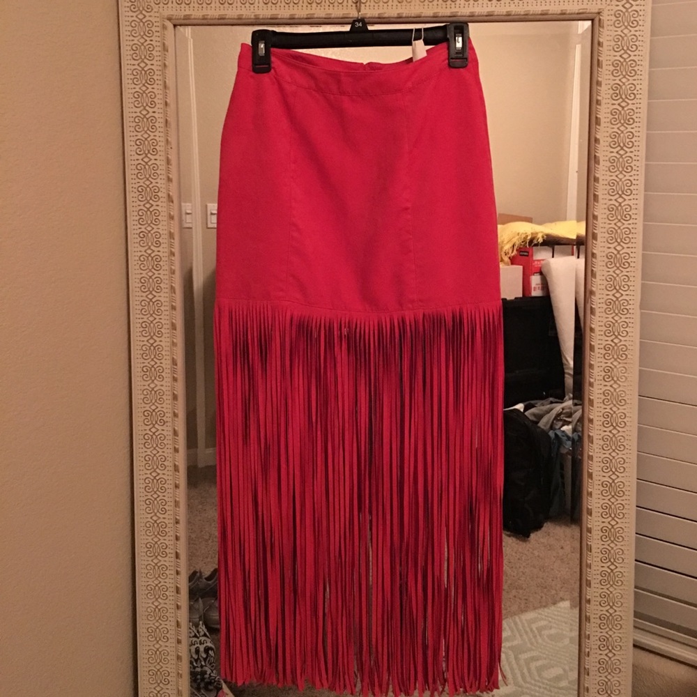 H&M Coachella Fringe Skirt