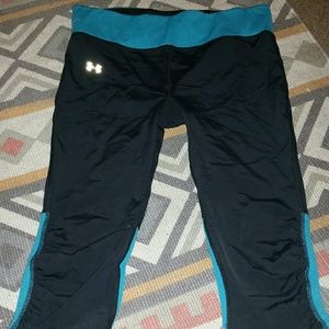 Black and blue work out pants