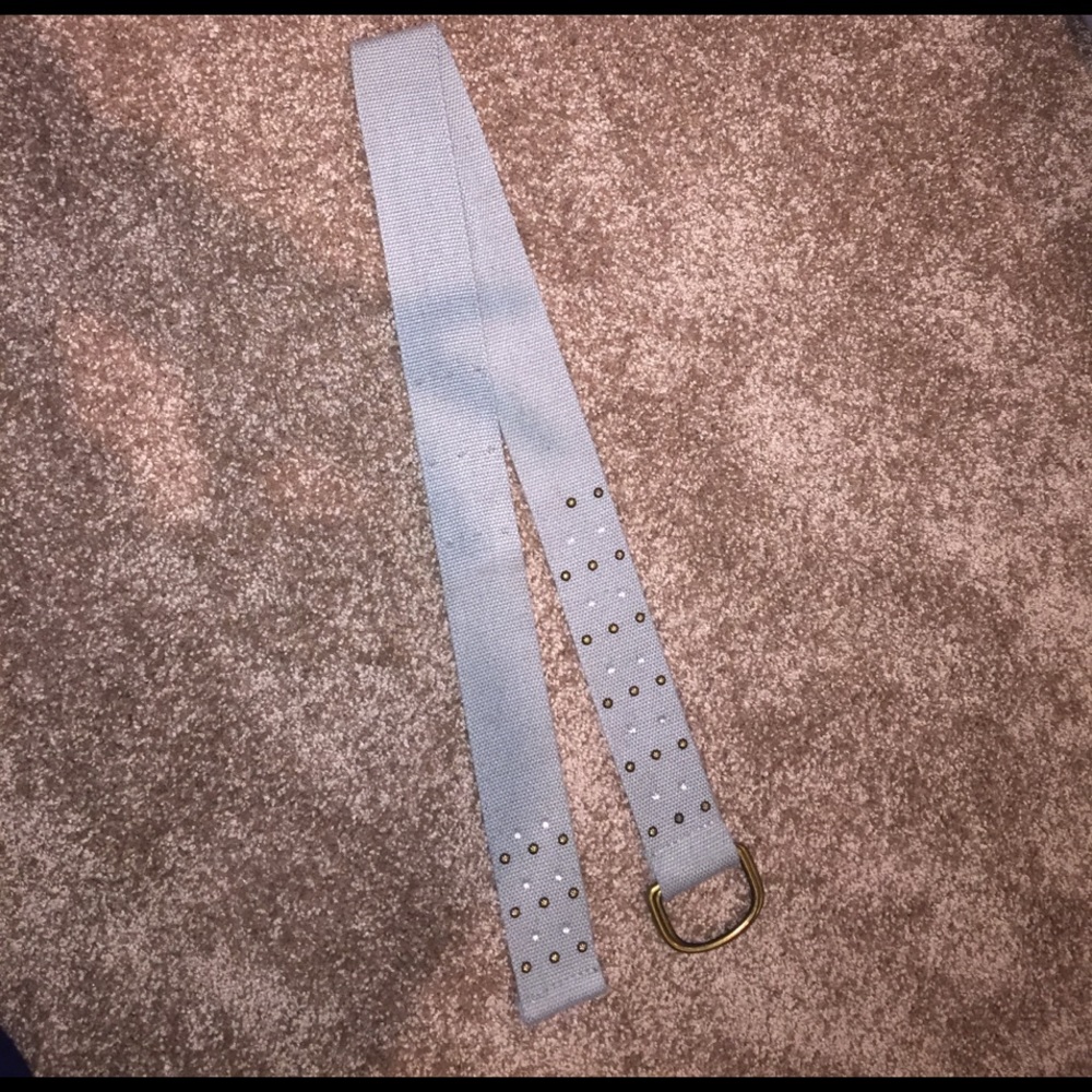 Green studded belt