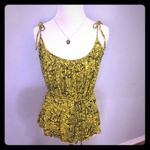 Black and yellow tank top