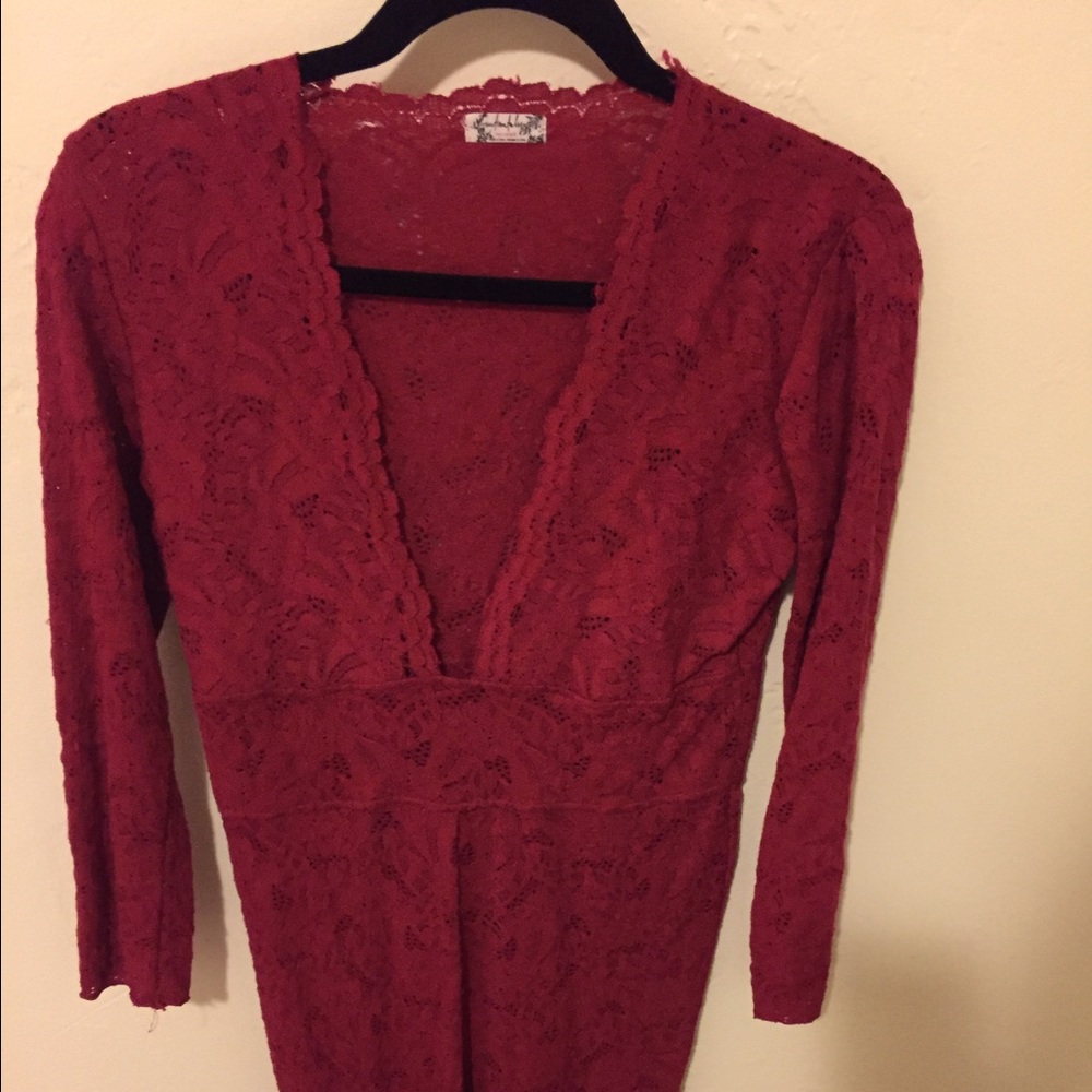 Free people red dress