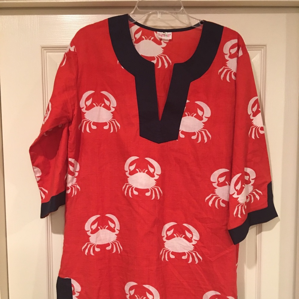 Crab print tunic 🦀