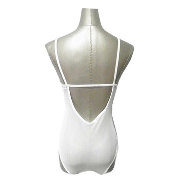 Black Lace & mesh one-piece Bodysuit - Picture 4 of 8