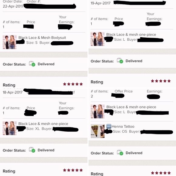 Black Lace & mesh one-piece Bodysuit - Picture 6 of 8