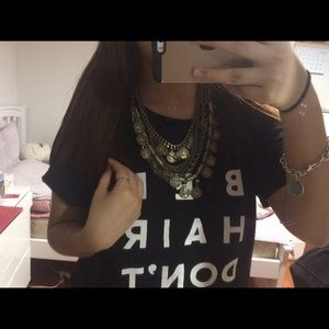 Coin chained necklace