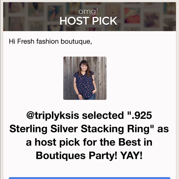 🎉Host Pick .925 Sterling Silver Stacking Ring - Picture 4 of 4