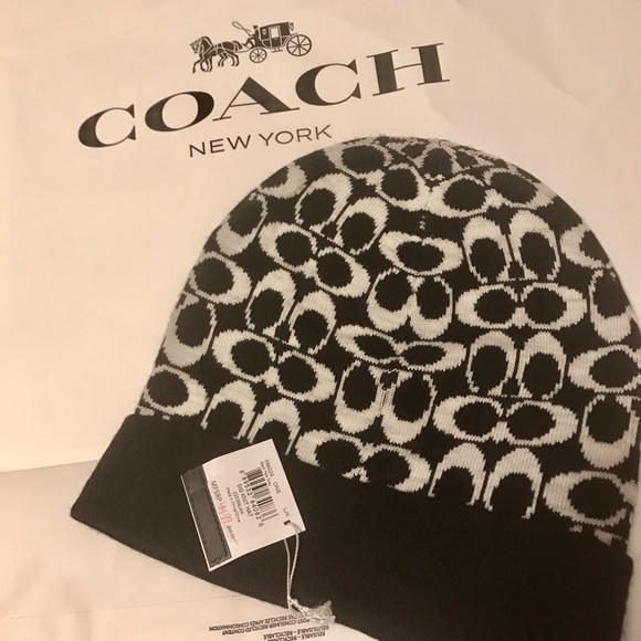 Coach Accessories - NWT Coach knit cap