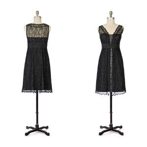 Anthropologie Moulinette Soeurs black lace dress