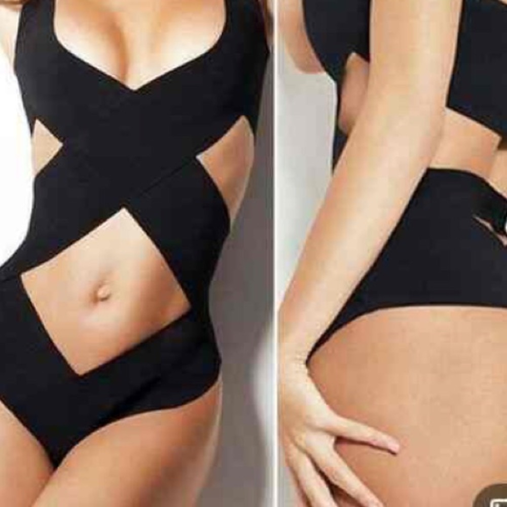 BANDAGE BIKINI HALTER BRA BATHING SUIT