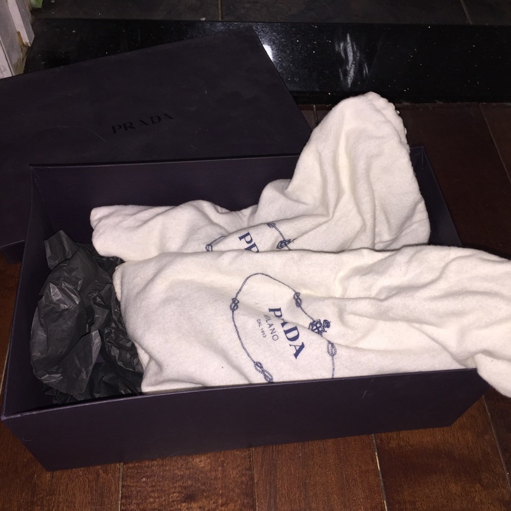 Prada Silk Fume Stud Bronzo Pumps - Picture 3 of 4