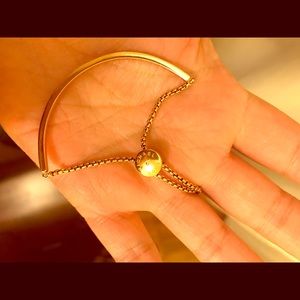 Michael Kors Rose Gold slider pave bracelet