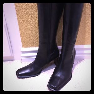 Charles David knee high boots in black