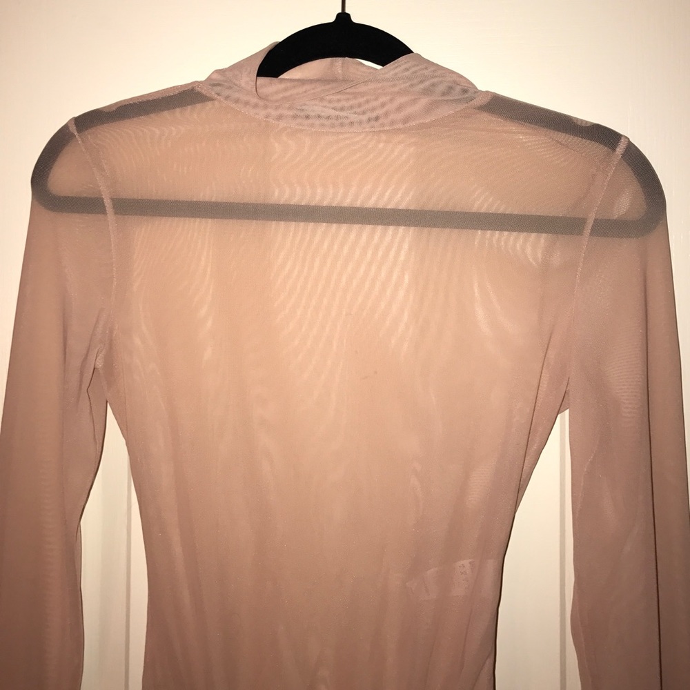 Nude see through misguided bodysuit