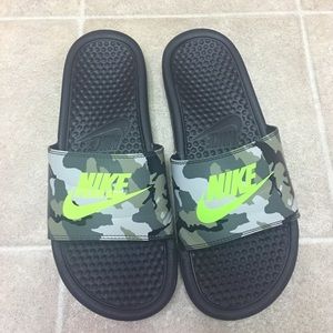 Youth Nike Camo Slides