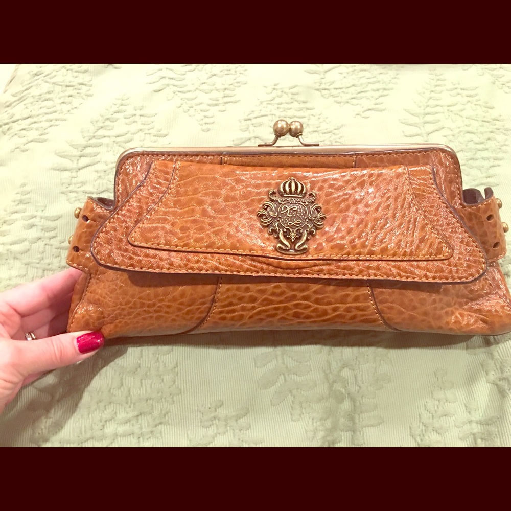 Kate Landry leather clutch