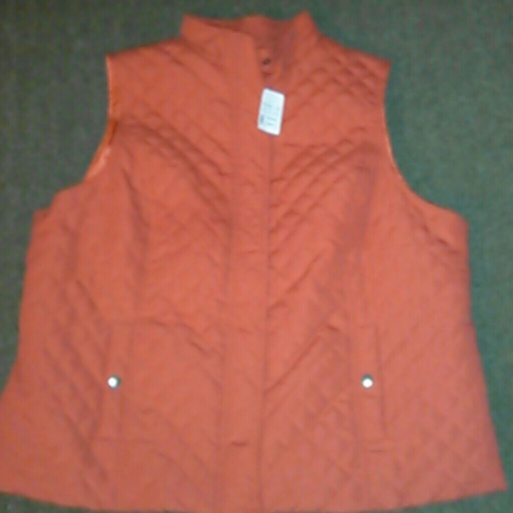NWT Red Quilted vest.