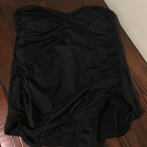 Black one piece swim suit