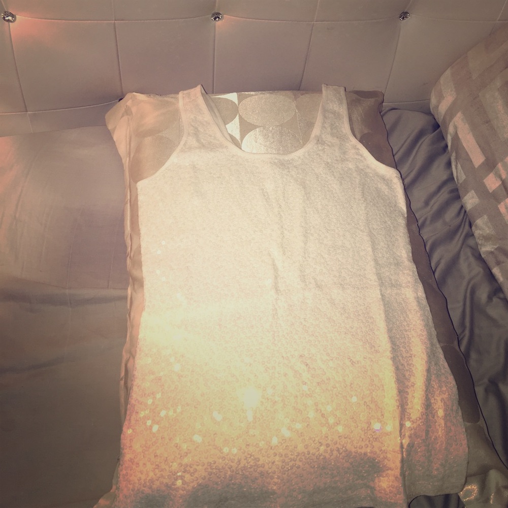 Express sparkly sequins tank*price is negotiable*