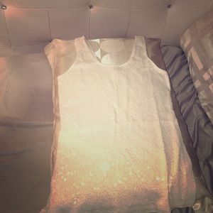 Express sparkly sequins tank*price is negotiable*