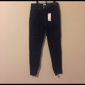 High rise skinny jeans - dark blue