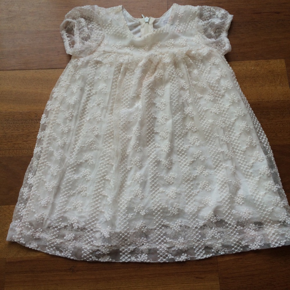 Zara cream lace dress