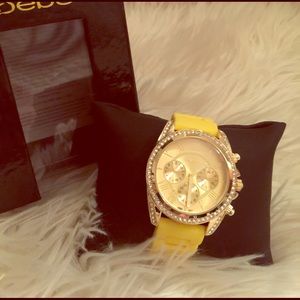 Yellow Bebe watch