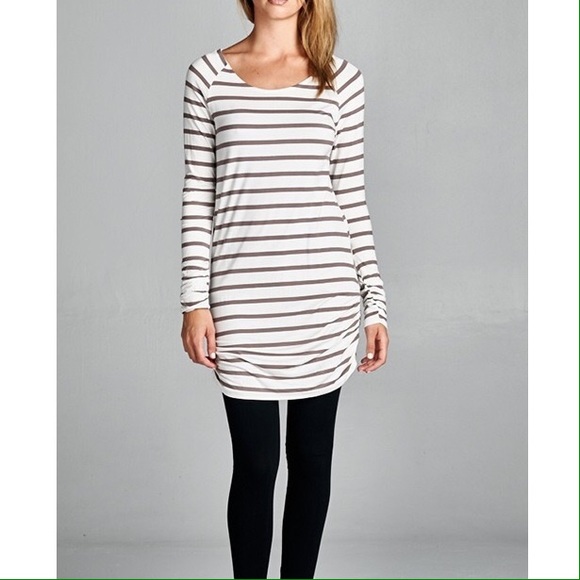 Black Striped Dress - Picture 2 of 3