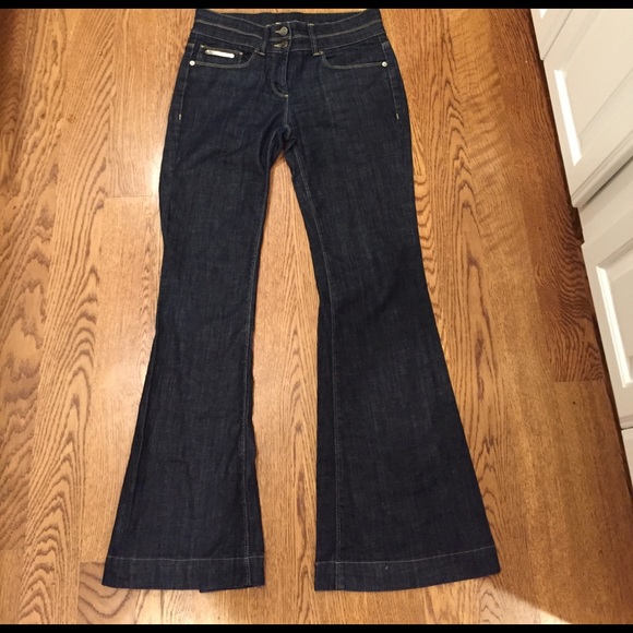 burberry flared trousers