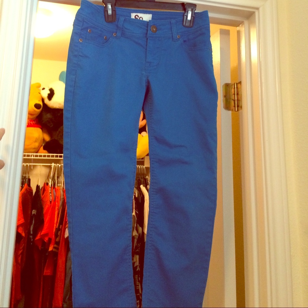 Color pop skinny jeans
