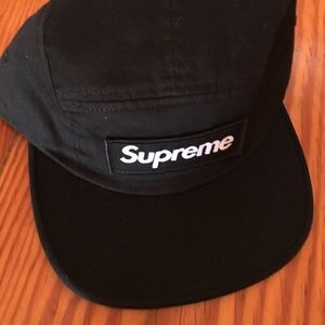 Supreme SS17 military camp hat, black