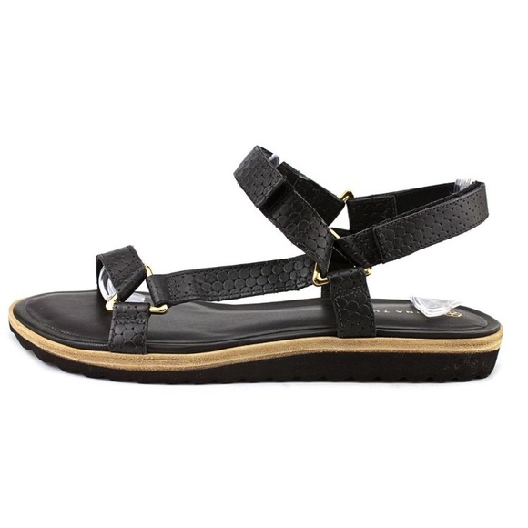 Trina Turk Shoes - Trina Turk leather Velcro strap teva style sandals