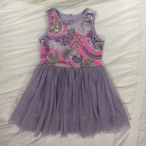 Beautiful toddler dress with sequins and tulle!