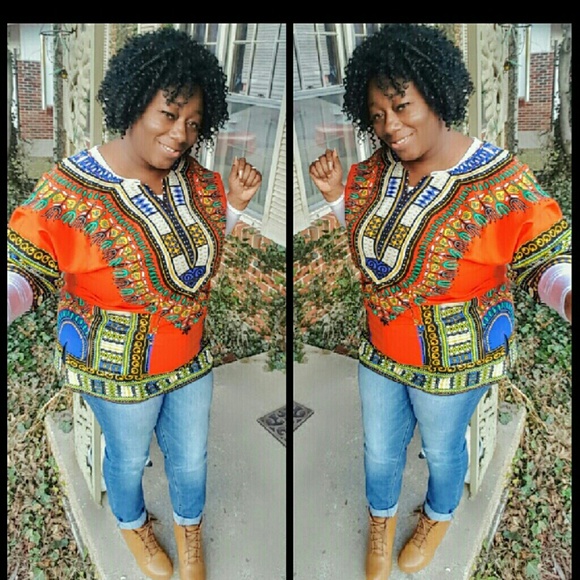 Beautiful orange dashiki - Picture 2 of 3