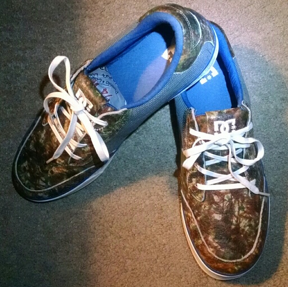 DC Shoes Dc Leather Camouflage Sneakers Tennis Shoes Poshmark