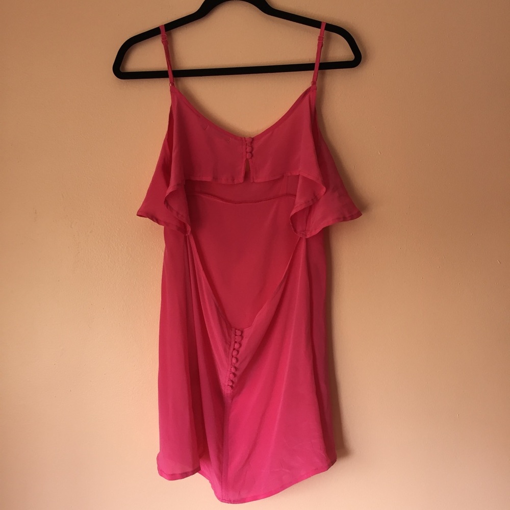 Millau Silk Layered Cutout Mini Dress - Picture 3 of 4