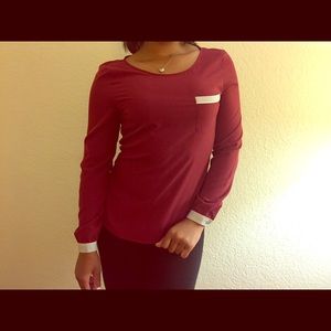Maroon Blouse