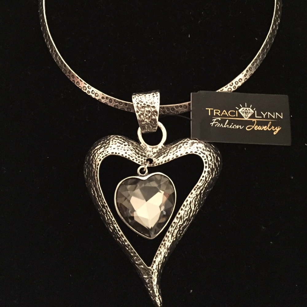 TLFJ Twisted Heart Silver Necklace