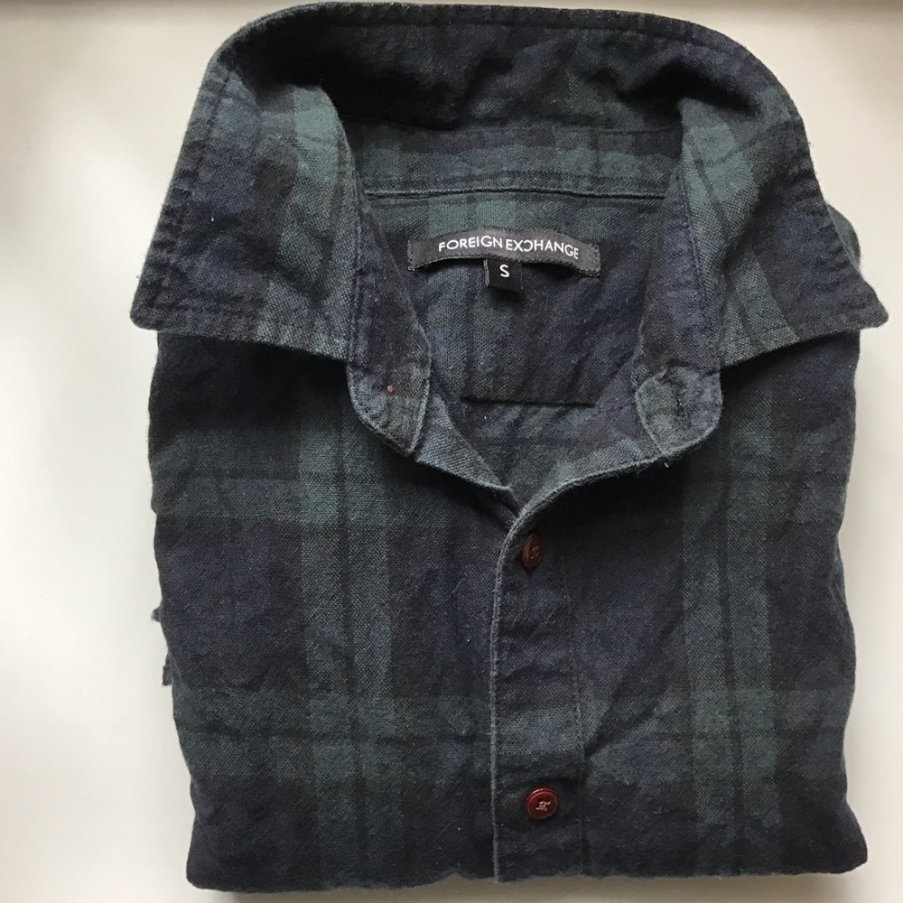 Green/Navy/Black Foreign Exchange flannel
