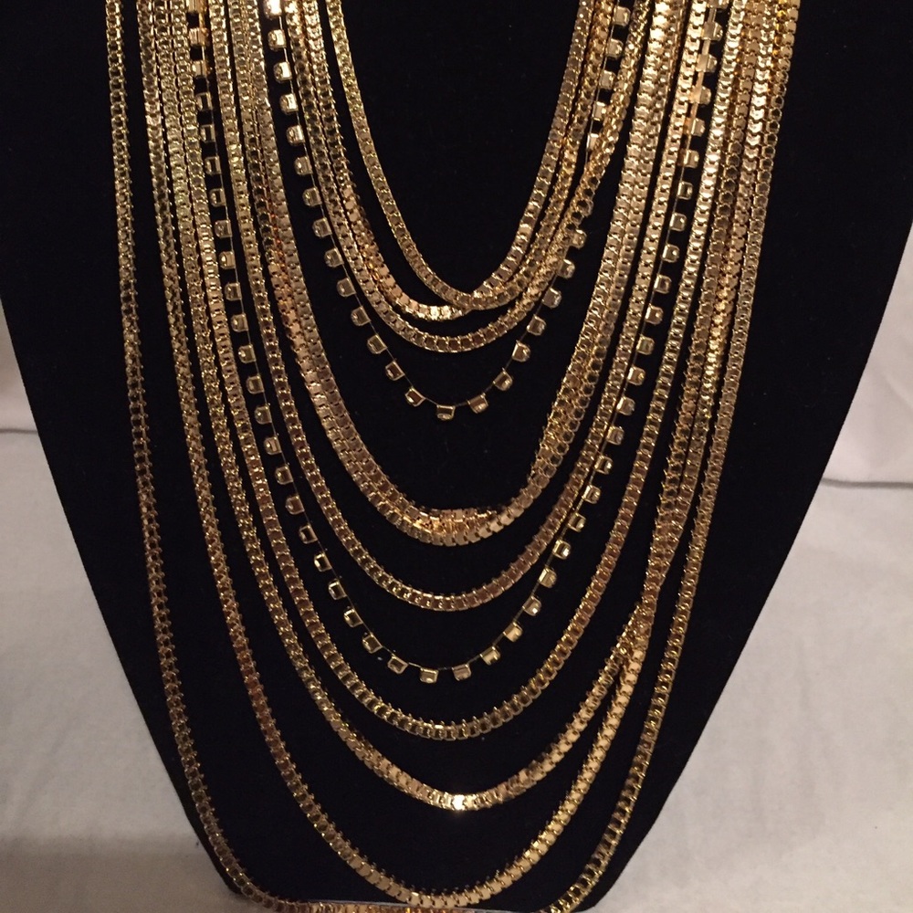 SOLD!! TLFJ Gold Multi-strand Necklace